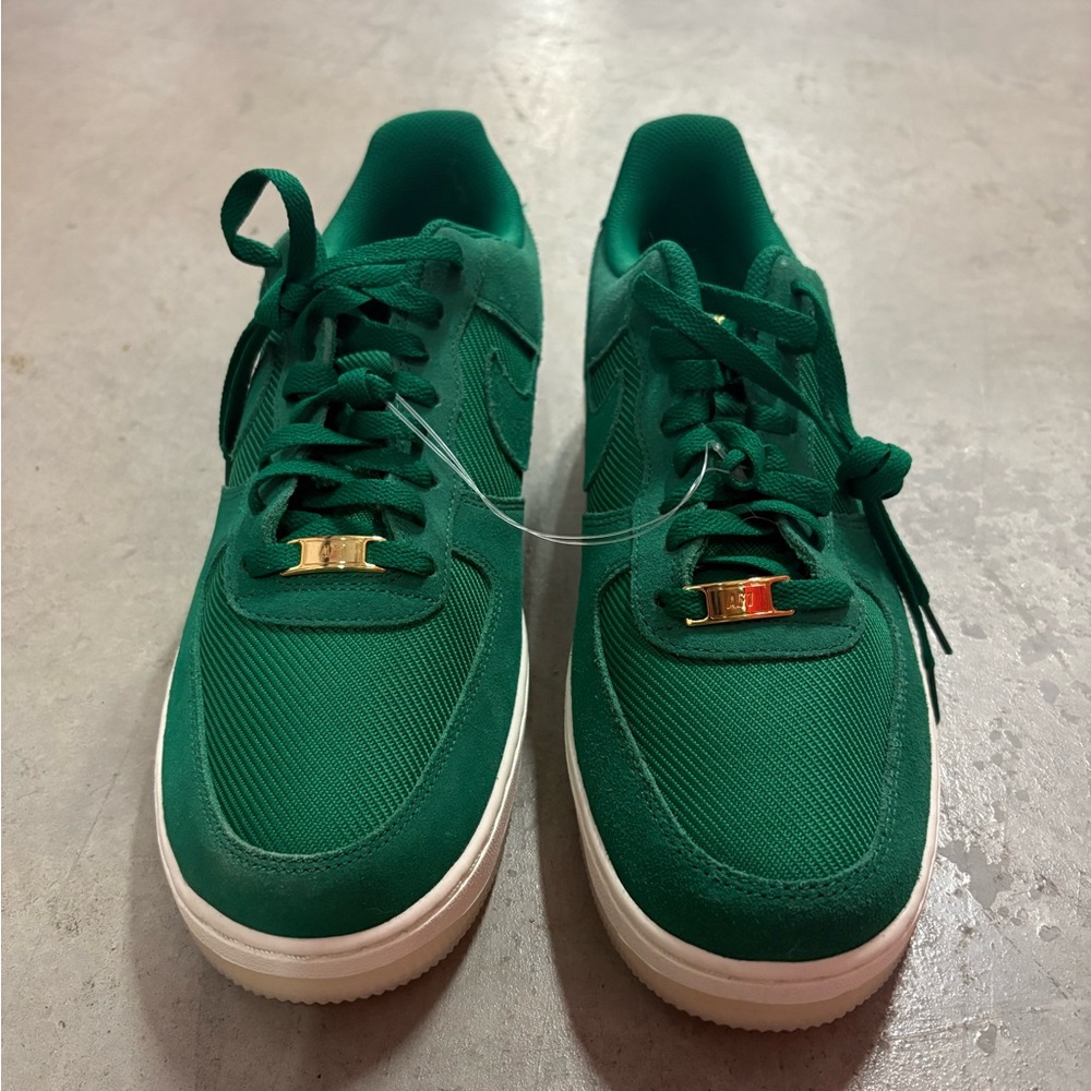 Green Nike Air Force 1s